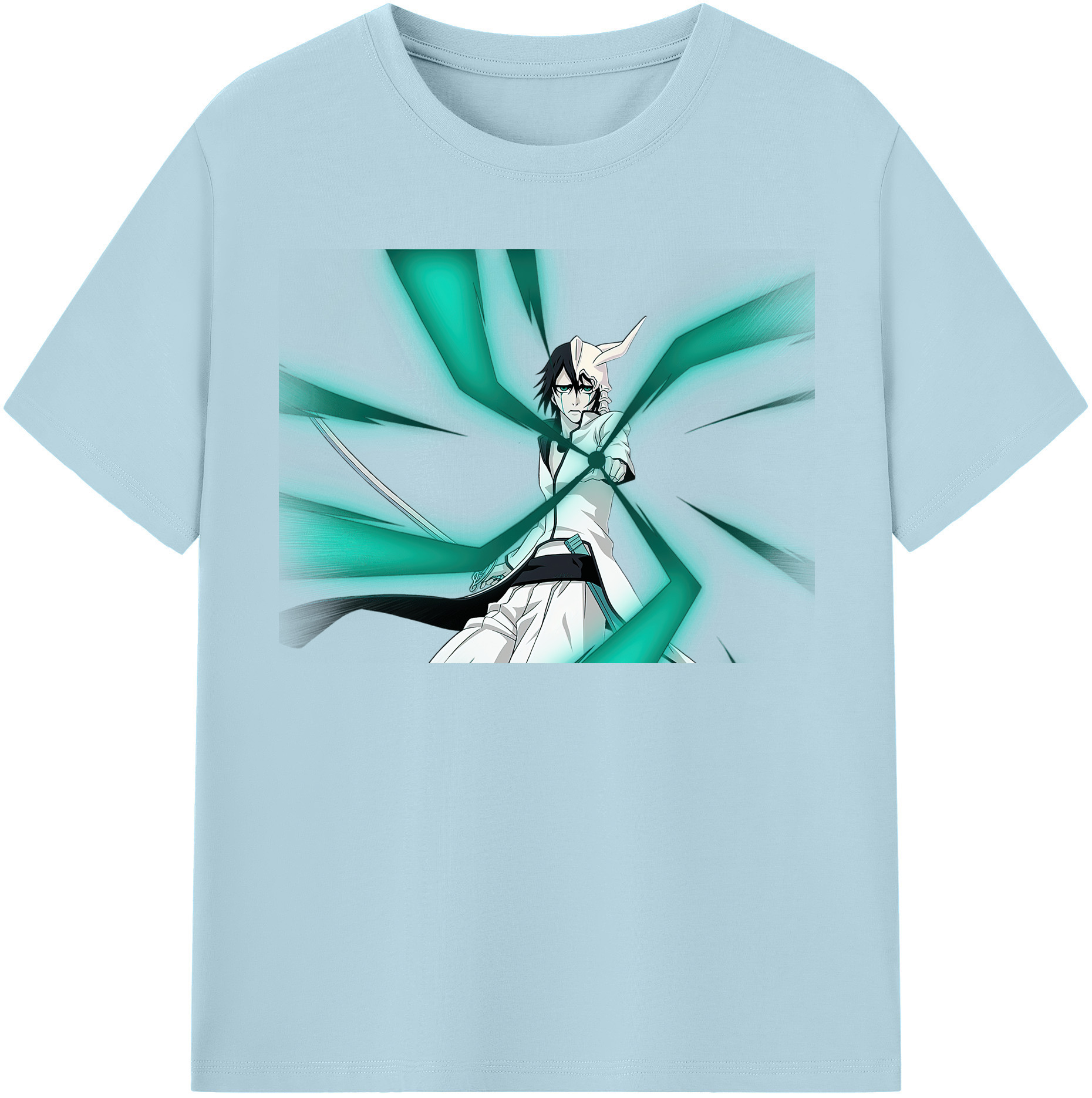 （画像用） ブリーチ ウルキオラ·シファー BLEACH Ulquiorra cifer 綿100％半袖Tシャツ（フロントプリント）